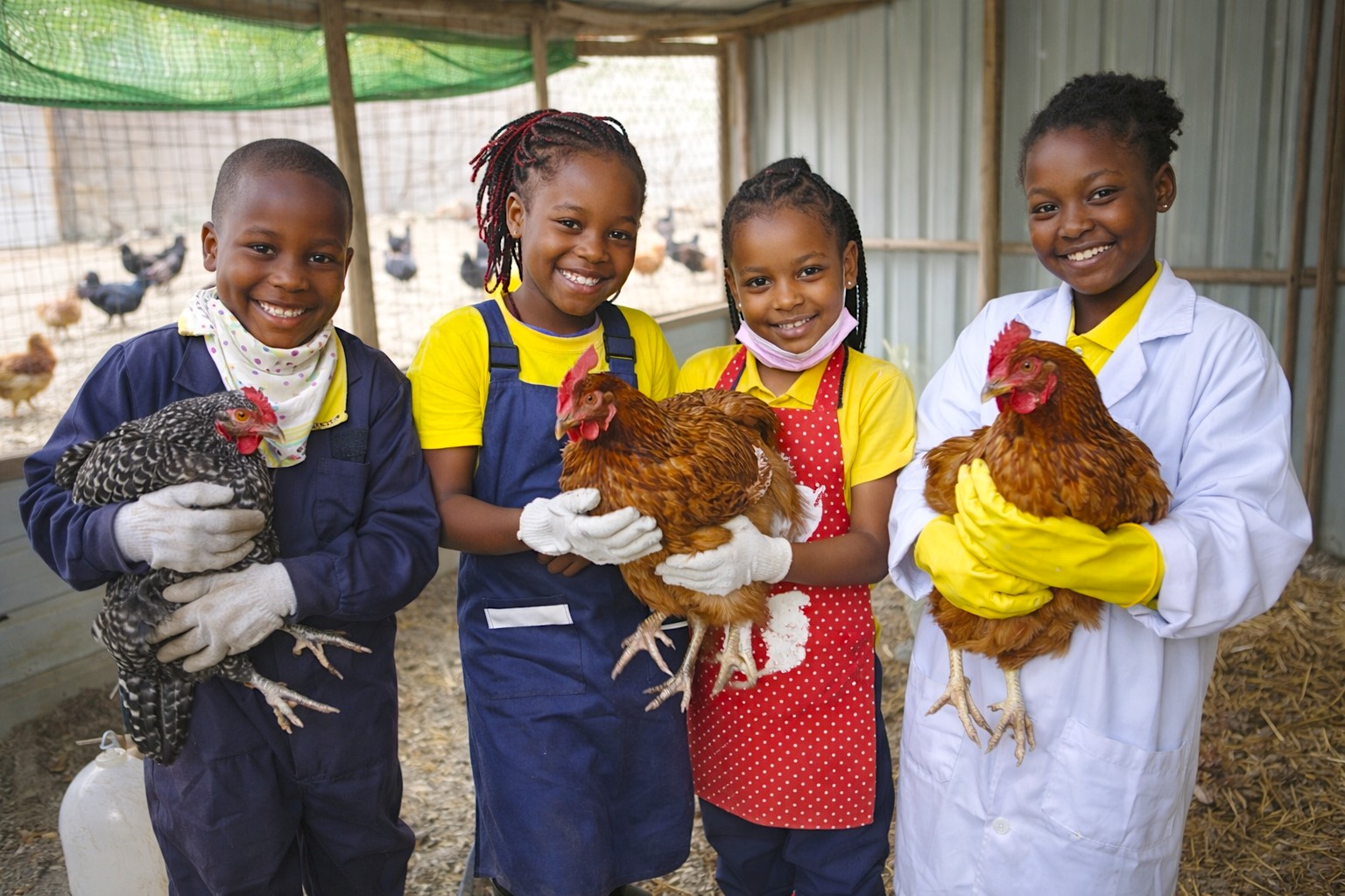 Happy students at Lelani School